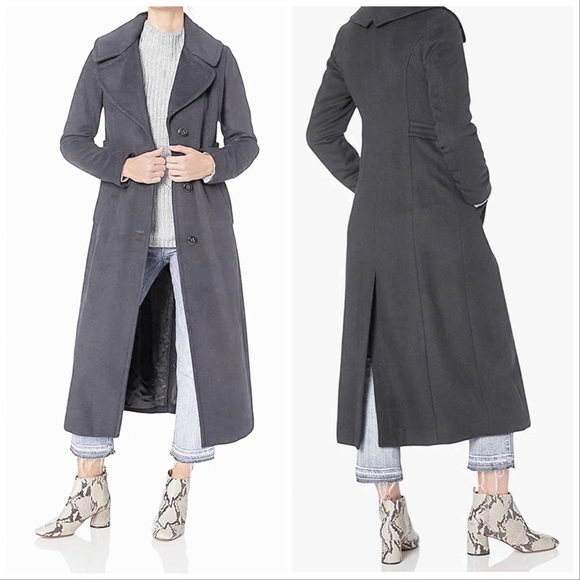 🛍 Calvin Klein Women's Maxi Length Wool Coat - Picture 4 of 4
